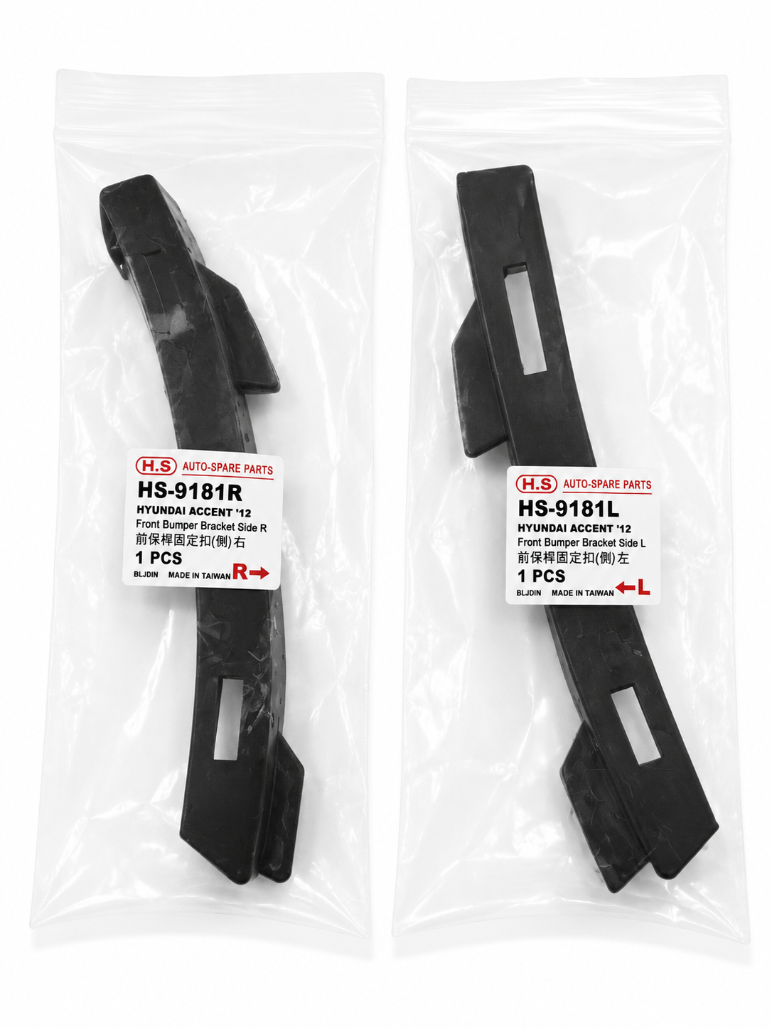 Hyundai Accent 12-16 Front Side Bumper Bracket Right-Left